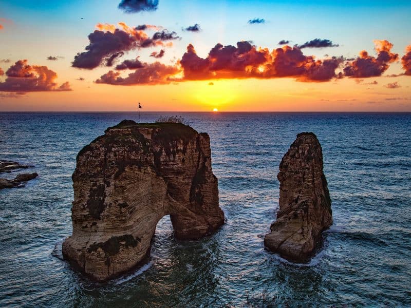 Raouché rocks in Beirut