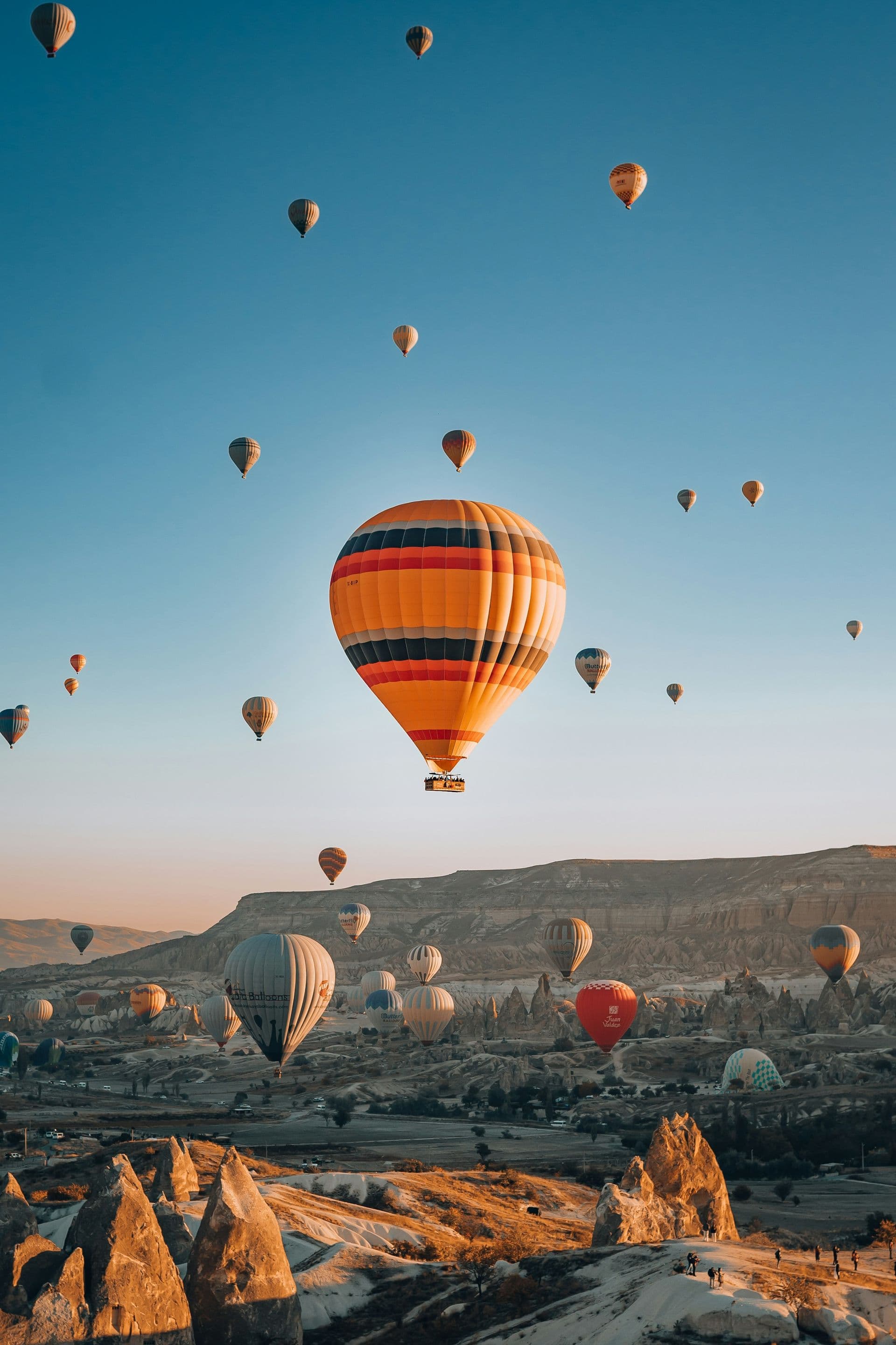 Hot-air balloons over Cappadocia